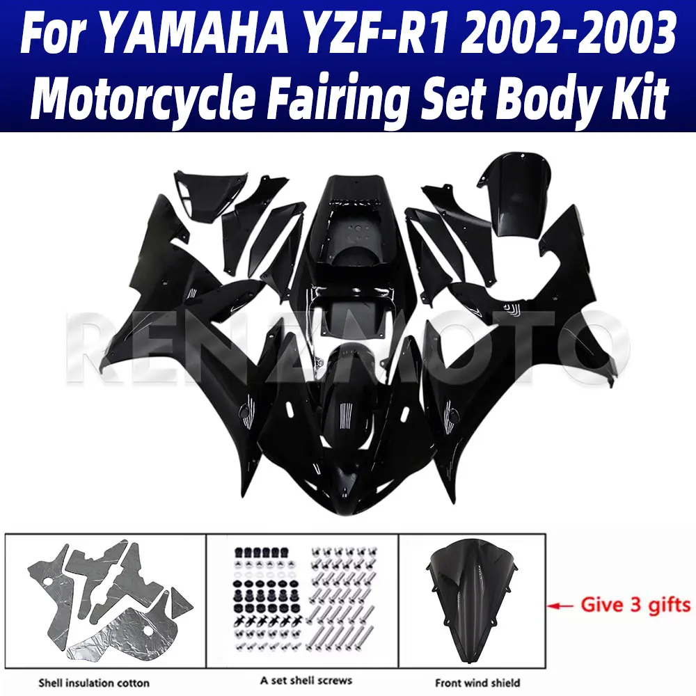دراجة نارية مجموعة الجسم كيت هدية لياماها YZF-R1 2002-2003 البلاستيك الحرس لوحة الملحقات قذيفة YZF R1 02-03 Y1003-103a