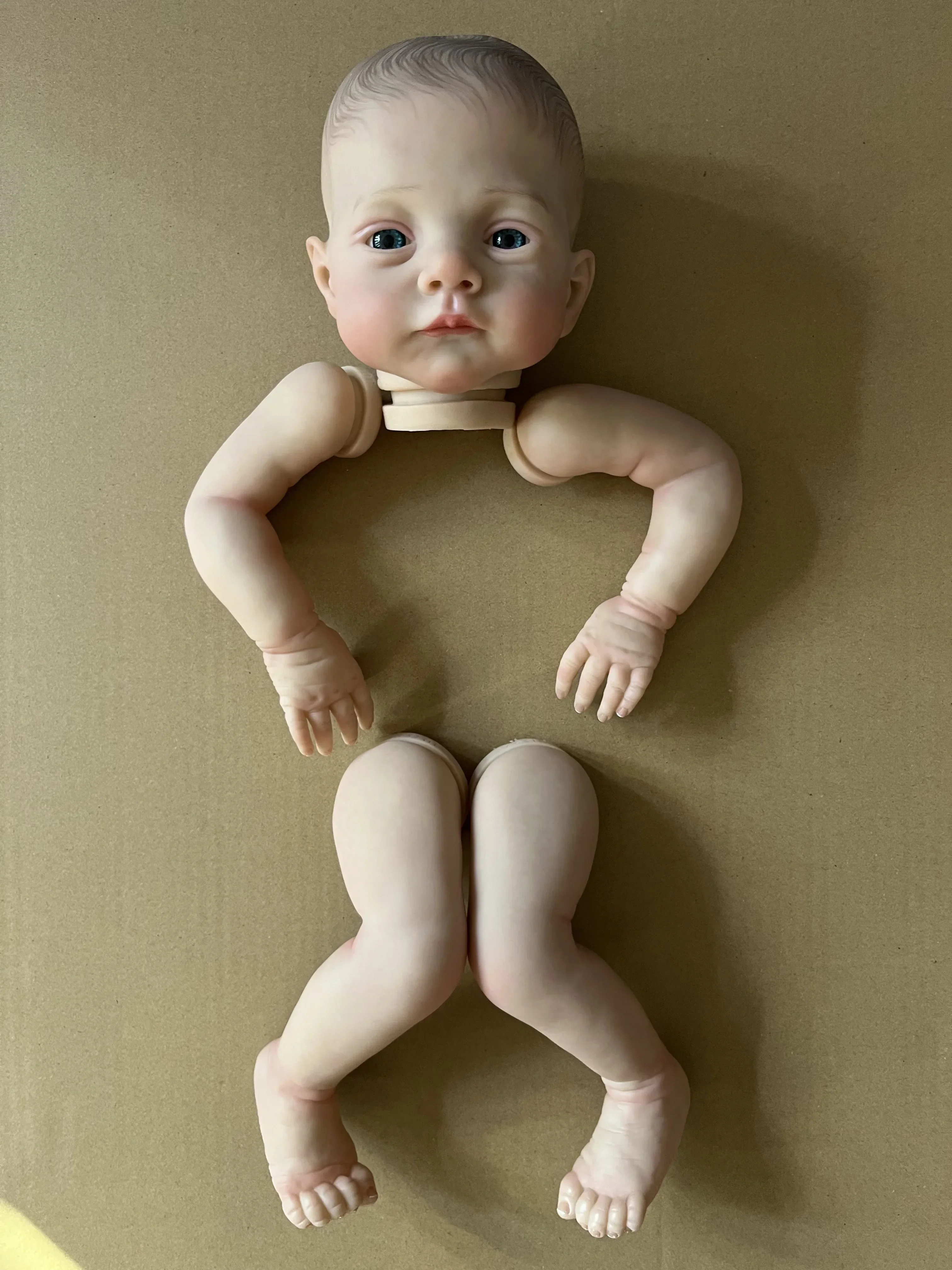 NPK 19inch New Arrival Already PaintedTwins Kit Lily and Irys Soft Touch Hand Painted with Veins Cloth body included