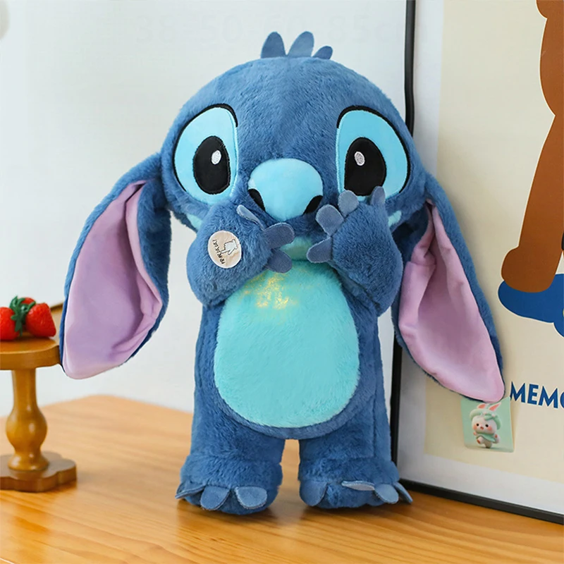 

Kawaii Disney Plush Stitch Toy Cute Stuffed Doll Breathing Sound Baby Soother Cartoon Infant Gift for Kids Birthday Best Seller