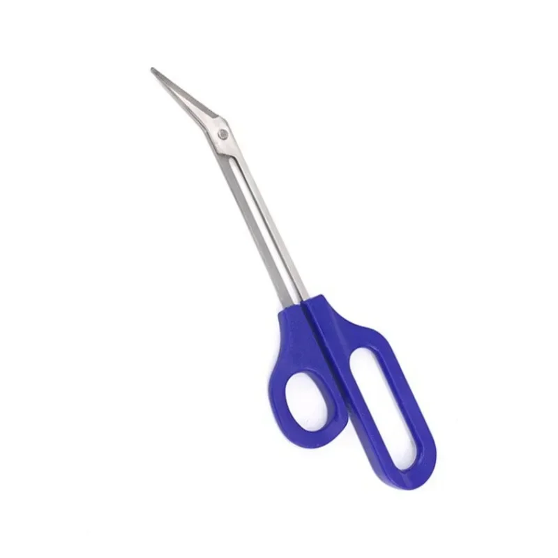 Long Handle Nail Clippers Toenail Toe Scissors Nail Care Pedicure Cutter Blue Stainless Steel Manicure Scissors Nails Care Tools