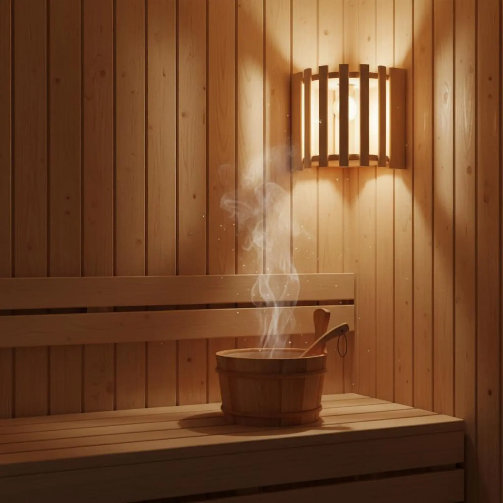 

Wooden Sauna Lamp Shade Heat-Resistant Sauna Lamp Shade Home Fixture Easy to Clean