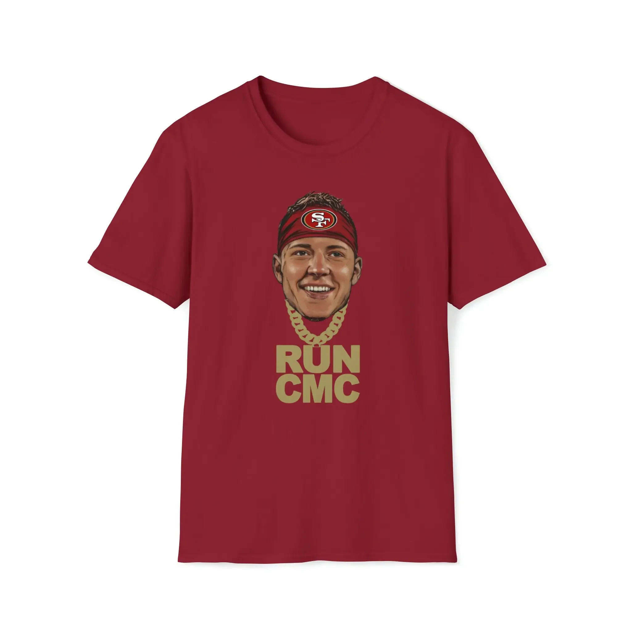 Christian Mccaffery San Francisco RUN CMC Unisex Softstyle T-shirt