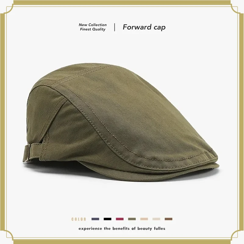 Vier-Jahreszeiten-Mütze mit Windschutz, Retro-Stil für Herren und Damen, Lässige Britische Baskenmütze, Sonnenhut, Premium-Baskenmützen für Männer