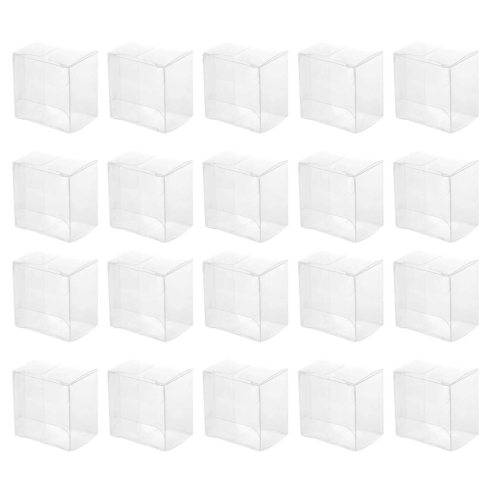 

50 Pcs Macaroon Packaging Box Cookie Boxes Bakery Wrapping Party Favors Dessert PET Transparent Long Kitchen Bar