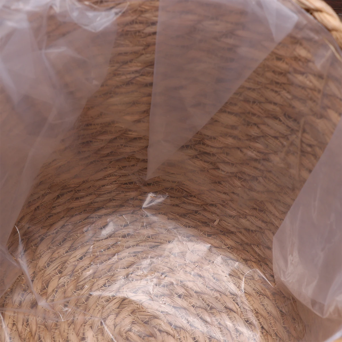 

Thickened Linen Storage Basket Double Handles Large Capacity Eco-Friendly Woven Container Home Office Kitchen Use Non-Leak