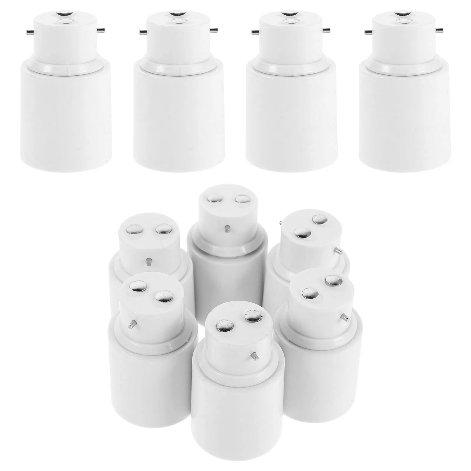 

10Pcs B22 to E27 Light Bulb Socket Adapter Reliable Material Minimize Flicker Stable Light Output for Indoor
