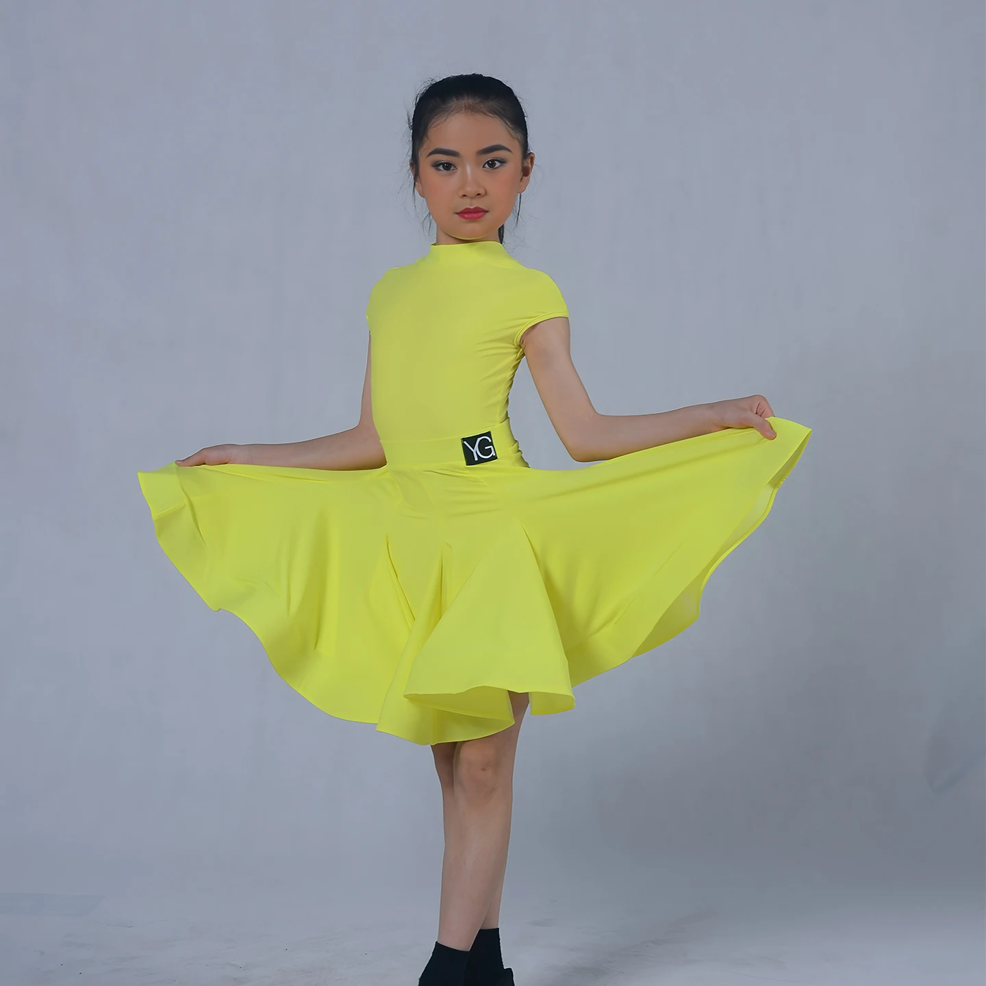 Professional Children Latin Dance Dress for Girls Ballroom Dancing Dresses Rumba Cha Cha Samba Practice Dress Latin Performance view 4