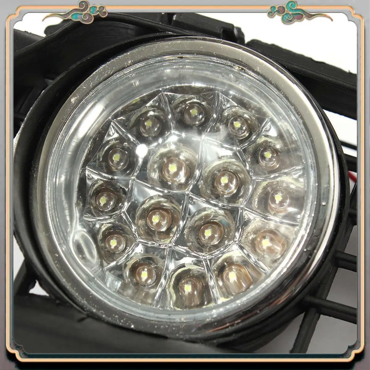 

Reliable-For Vw Mk3 Golf Jetta 1992-1998 Front Bumper Grille 6000K White Led Drl Driving Fog Light Car Accessories