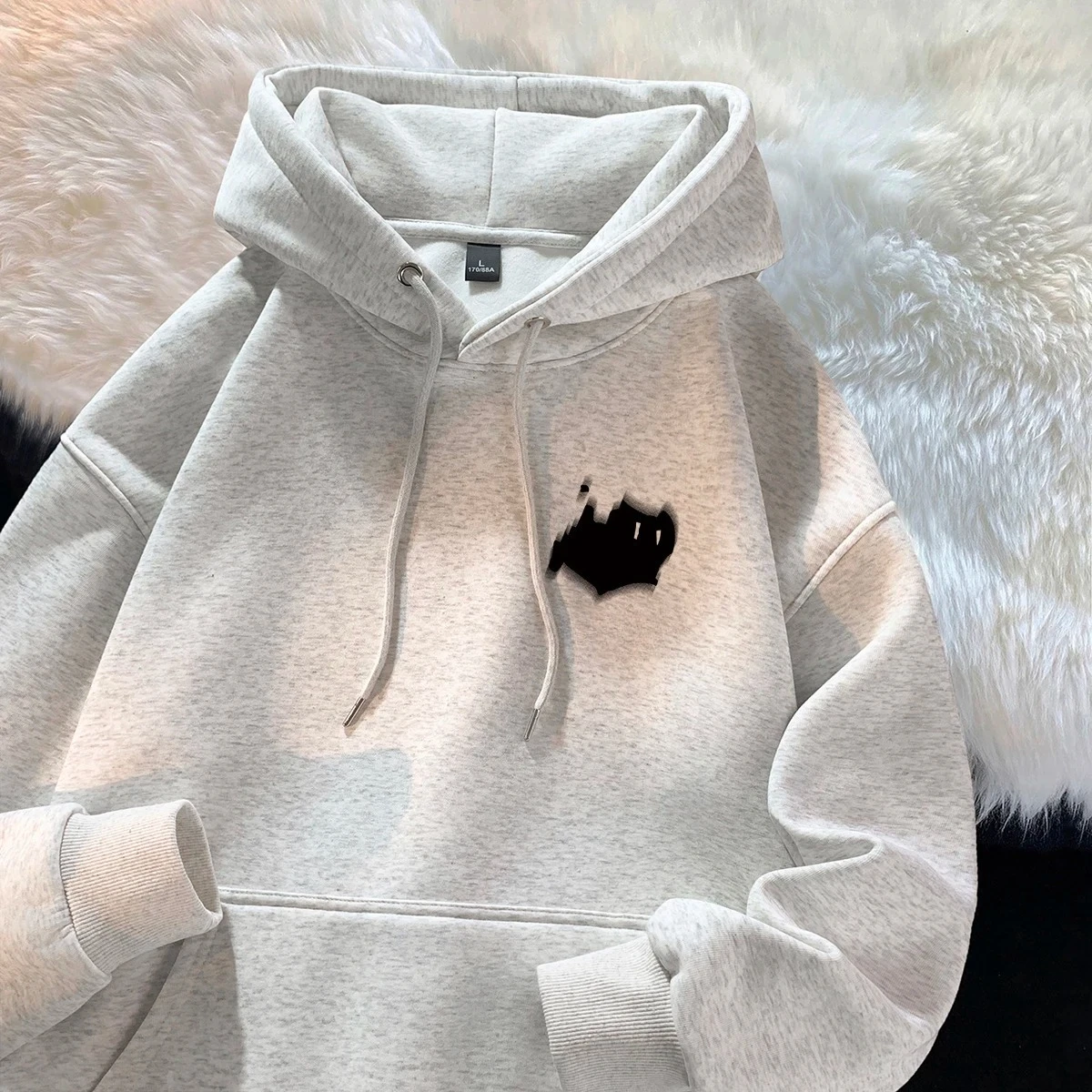 Hoodie Herren Trendige Marke Vielseitig Hong Kong Stil High Street American Bedrucktes Top Herbst- und Wintermantel Streetwear Anime