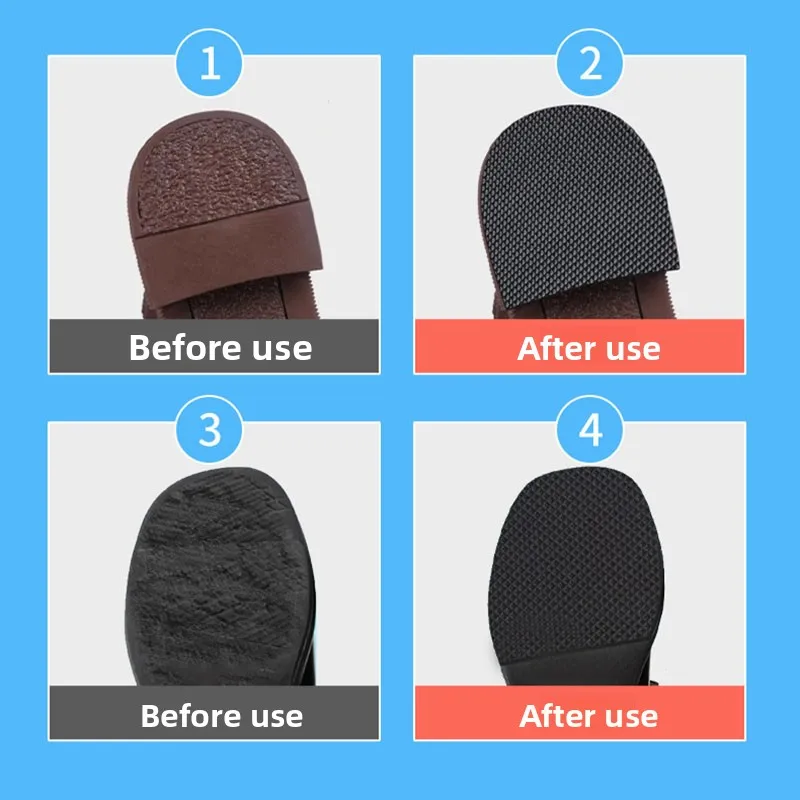 واقيات كعب الأحذية EVA السميكة المضادة للصرير - 1 لفة شريط نعل مطاطي غير قابل للانزلاق للكعب السميك وحماية التآكل
