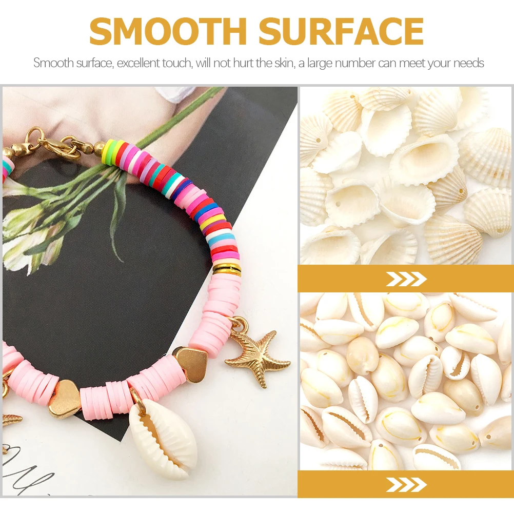 

100pcs Craft Shell Diy Drilled Natural Conch Shell Fish Tank Decor Aquarium Ornaments Micro Landscaping Adornment Conch