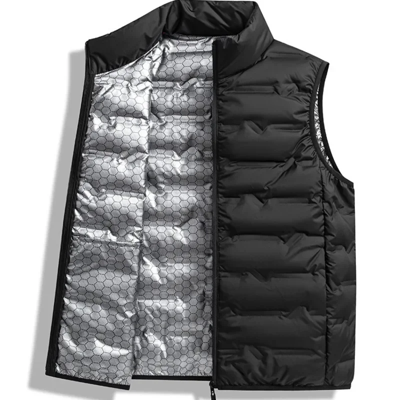 Men Duck Down Lightweight Vest Men's Warm Vest Autumn Winter Stand Collar Male Tops Korea Fashion 2026