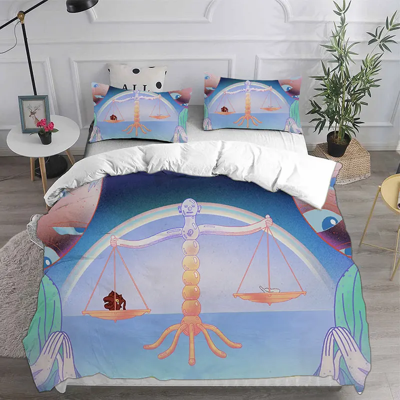 

New Cartoon Midnight Gospel Anime Bedding Sets Comforter Quilt Bed Cover Duvet Cover Pillow Case 2-3 Pieces Sets Kids Adult Size