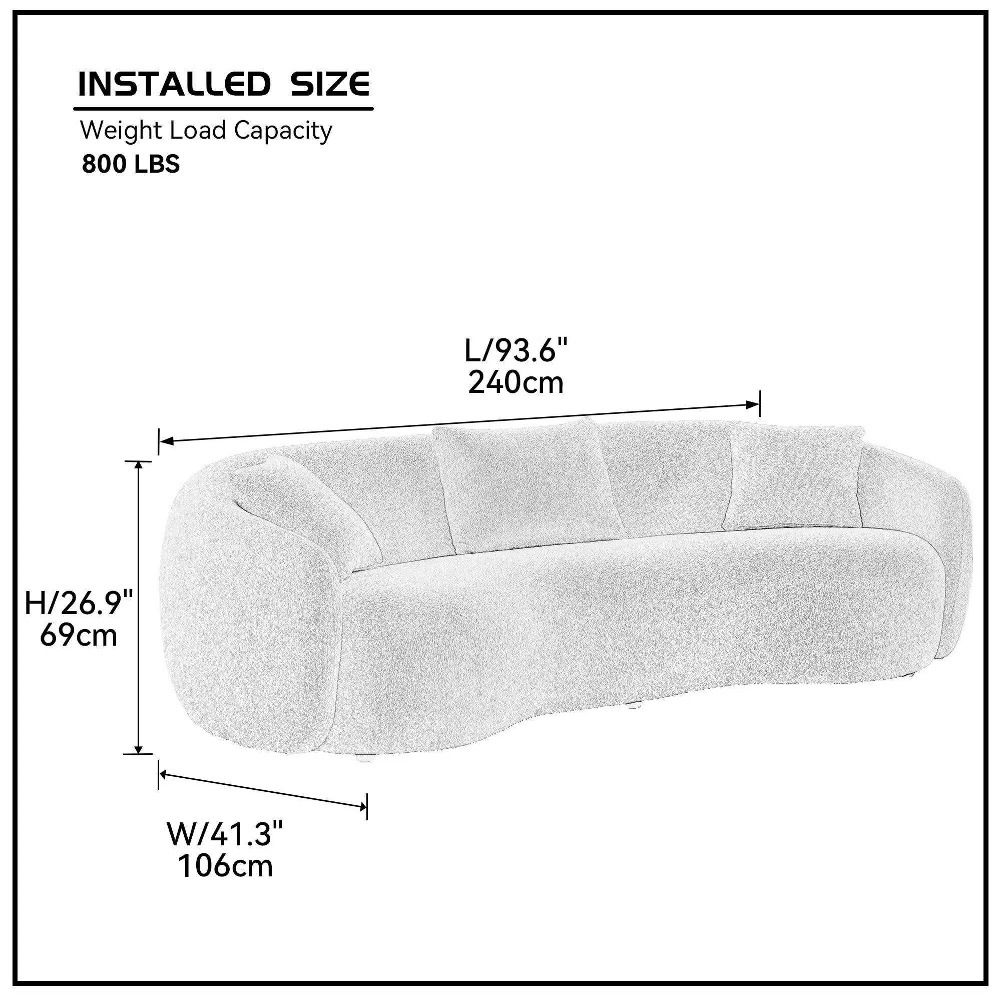 Simple modular combination sofa set cashmere comfortable fabric