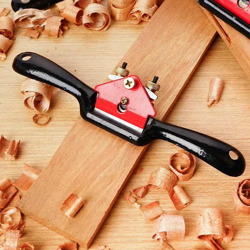 Manual Wood Planers Deburring Adjustable Plane Spokeshave Push Slotted Planer Trimming Hand Tools