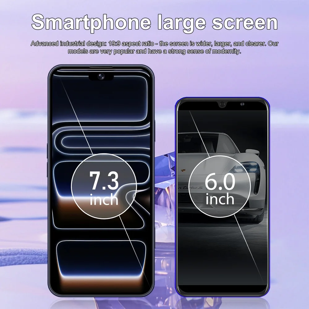 K-Touch Mobile Phones For 17 Pro Max Smartphone Android 5G Cell Phone 22GB RAM 2TB ROM 7.3 Inch HD Full Display 7800mAh Battery 48MP Camera Face Recognition 5G Dual SIM Unlocked Android 15 Smartphone