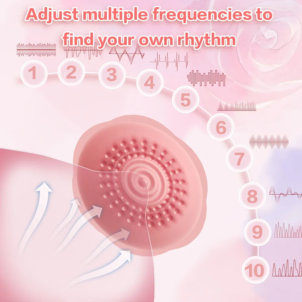 SCBreast Vibrator Nipple Massage Clitoris Stimulator Remote Control Female Masturbator Sex Toys For Women Couples Adult Supplies