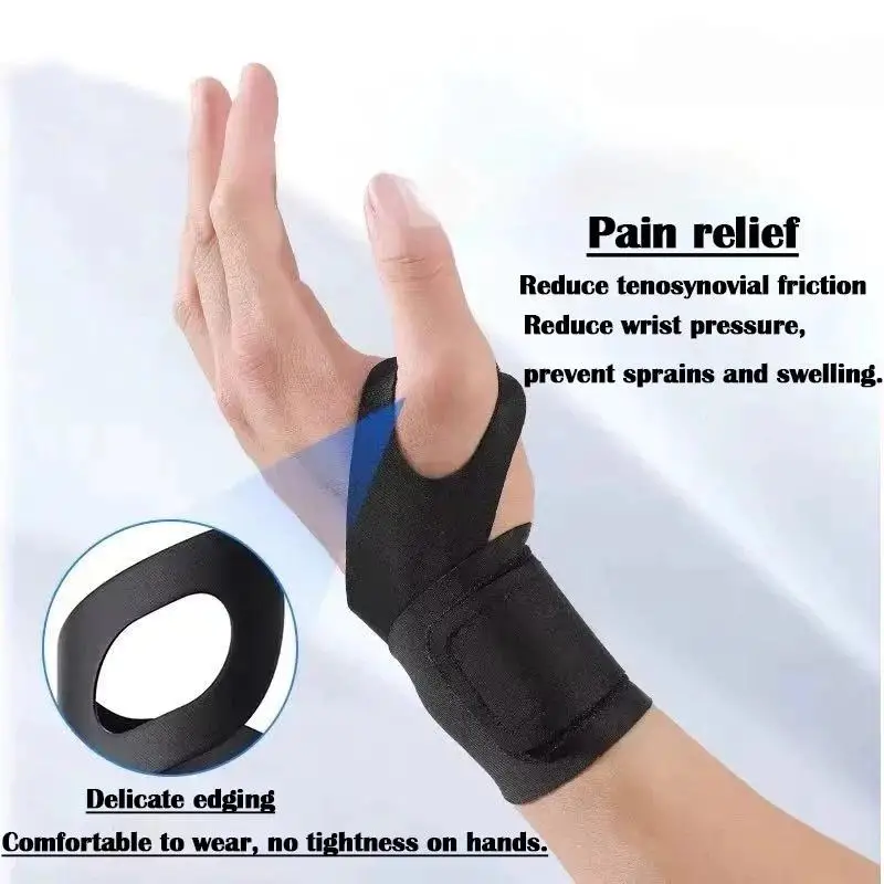 【B】Professional Sports Wrist Guard Band Brace Support Carpal Effective Prevention Of Wrist Inju Sports Wristband Lightweight