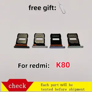 Bilashmart SIM Card Tray Mi Xiaomi Redmi K80 24122RKC7C drawer chip card tray slot drawer card Redmi K80 Holder Card Tray chip