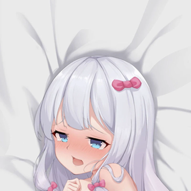 New Pattern Dakimakura Anime Sagiri Izumi Double-sided Print Life-size Body Pillow Cover Bedding Gifts