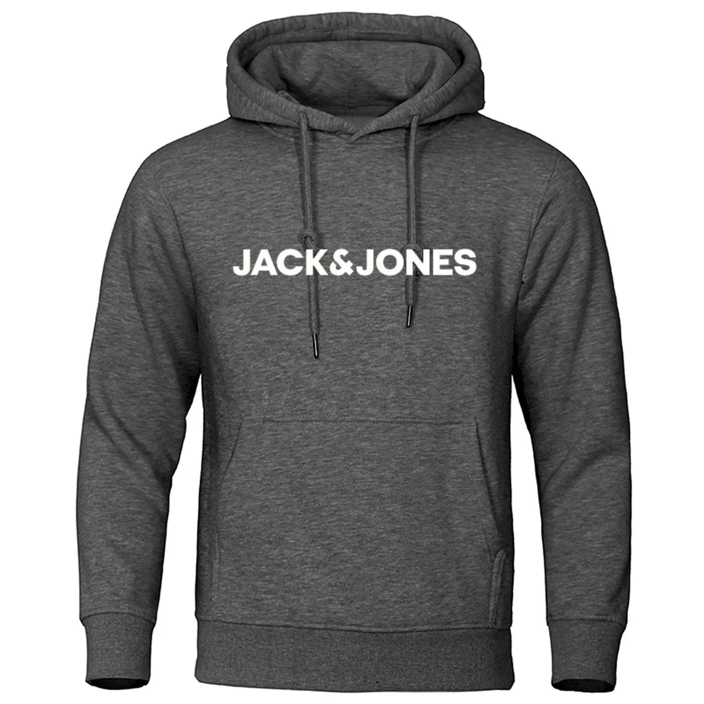 2024 Casual Sportswear Men\'s Hoodie with Loose Fit, Comfortable Fabric and Jack and Jones Printed Design