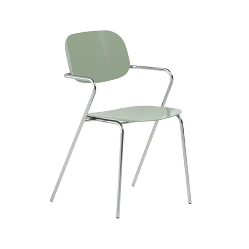

Acrylic transparent backrest small apartment dining chair Nordic stool home armchair