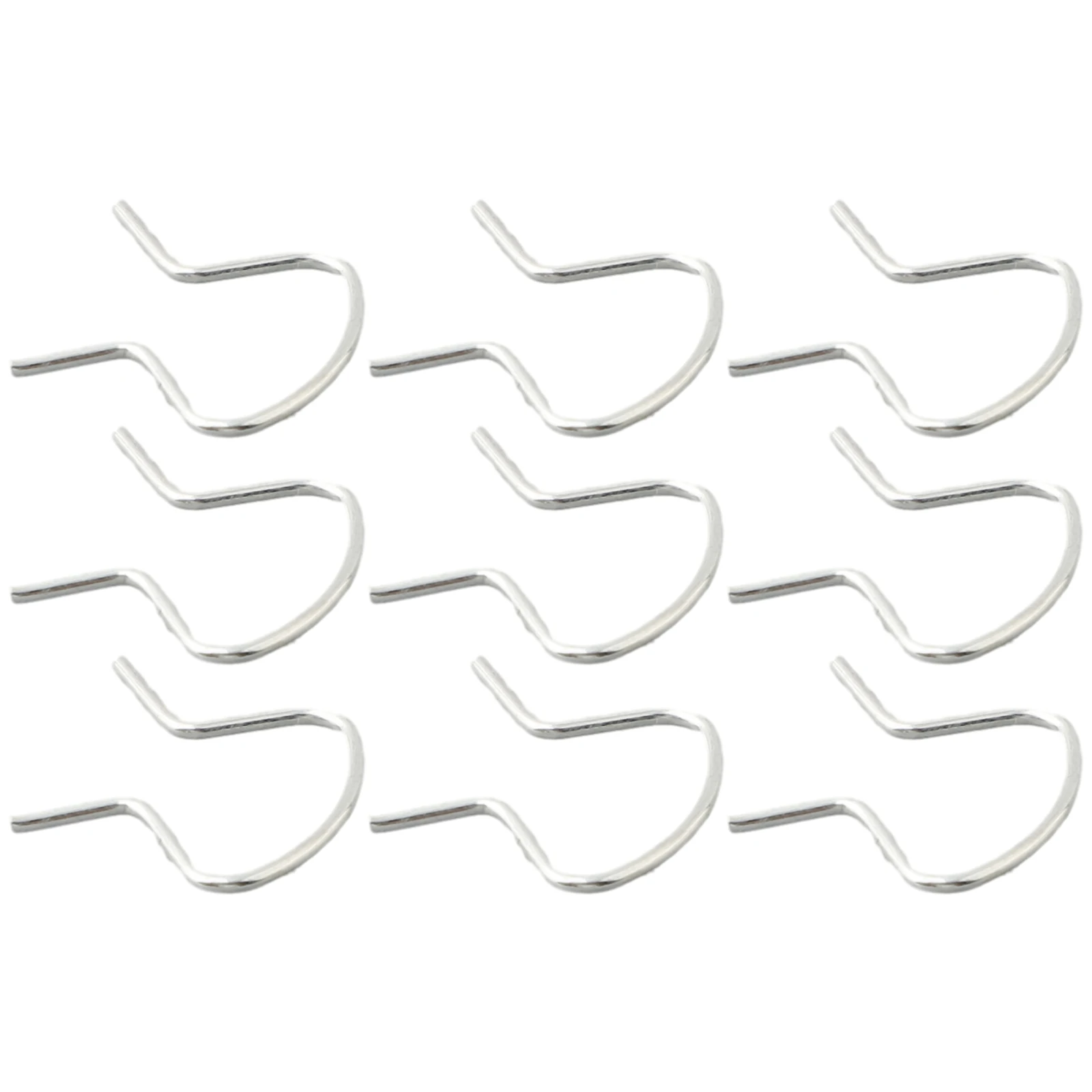 12 Pieces Crank Retainer Door Handle Wind Horseshoe Clip Set Clip-On Front Plastic Right Sliver For Oldsmobile