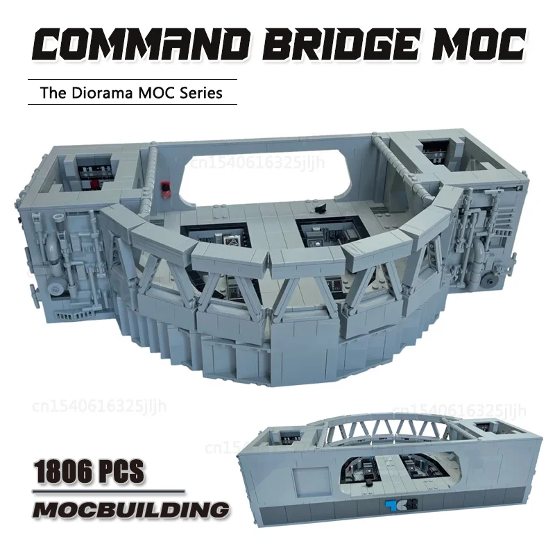 

Movie Scene Destroyer Command Bridge MOC Building Blocks Diorama Technology Bricks DIY Assembly Display Model Toys Xmas Gifts