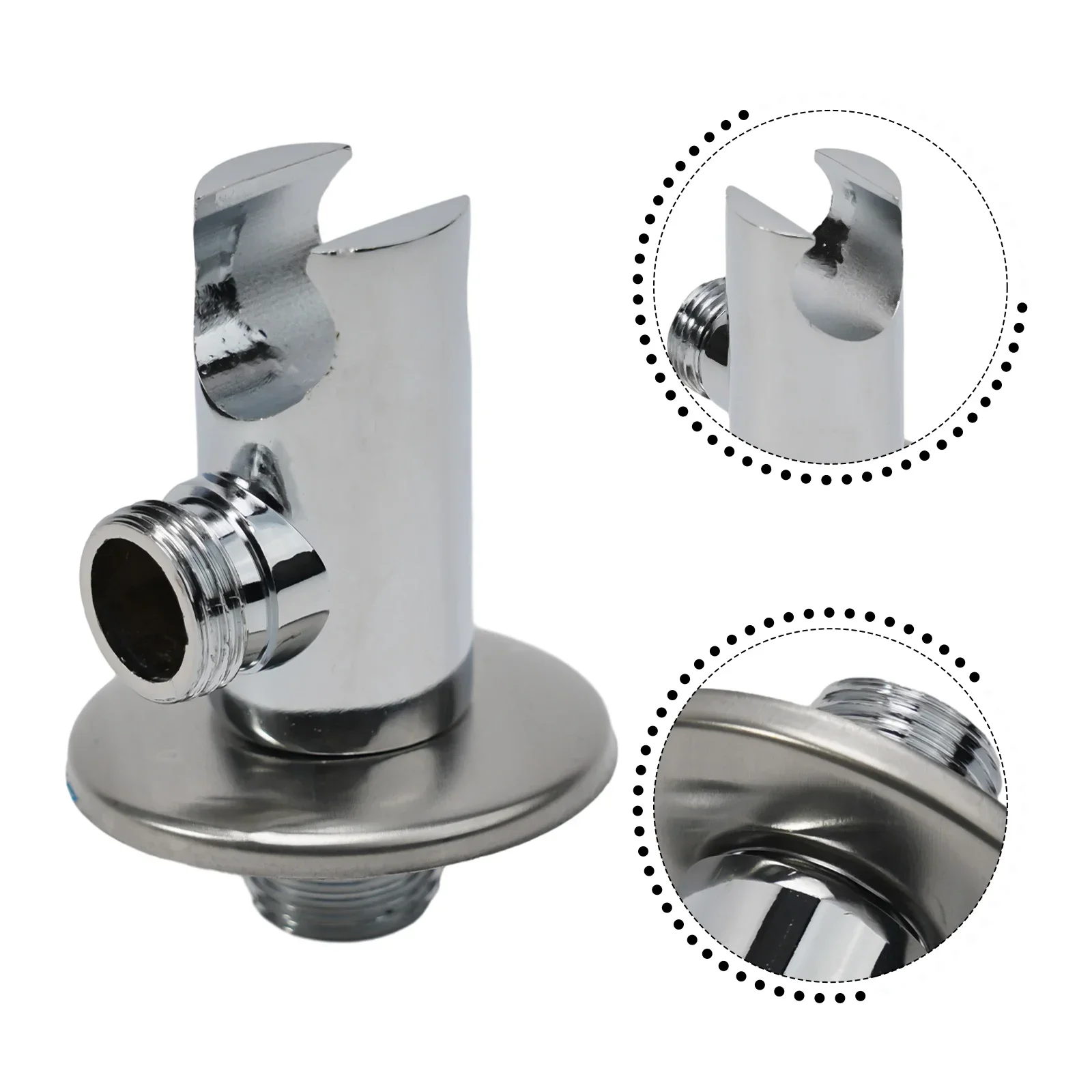 Bathroom Bracket Shower Holder Floor Tiles Tiles Metal Shower Room Nozzle Water Inlet Adapter Hardware Bathroom