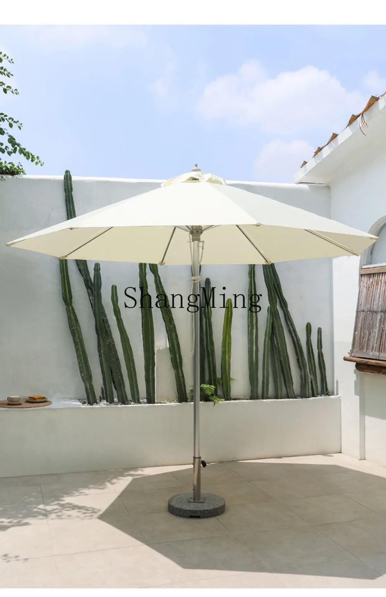 CL Garden Terrace Decoration Outdoor Leisure Stall Round Umbrella Outdoor Sunshade Patio Commercial Sun Umbrella Villa