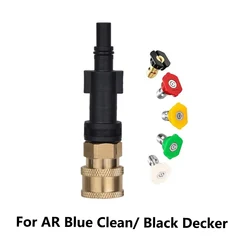 High pressure Water Gun Adapter For AR Blue Clean/ Black Decker To Quick Connect 1/4
