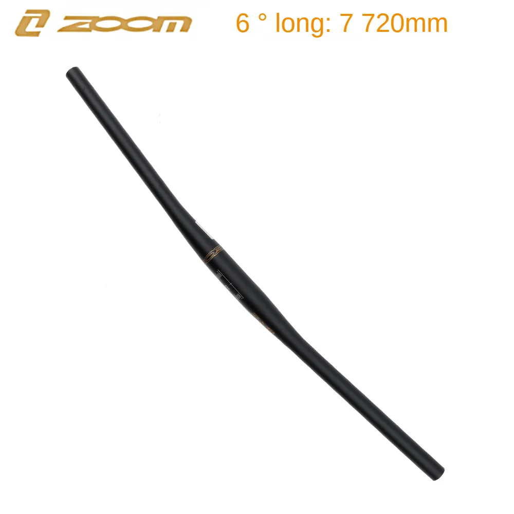 ZOOM 31.8mm MTB Horizontal Handlebar 720/780mm Mountain bike Swallow-shaped Handlebar Aluminium handlebars