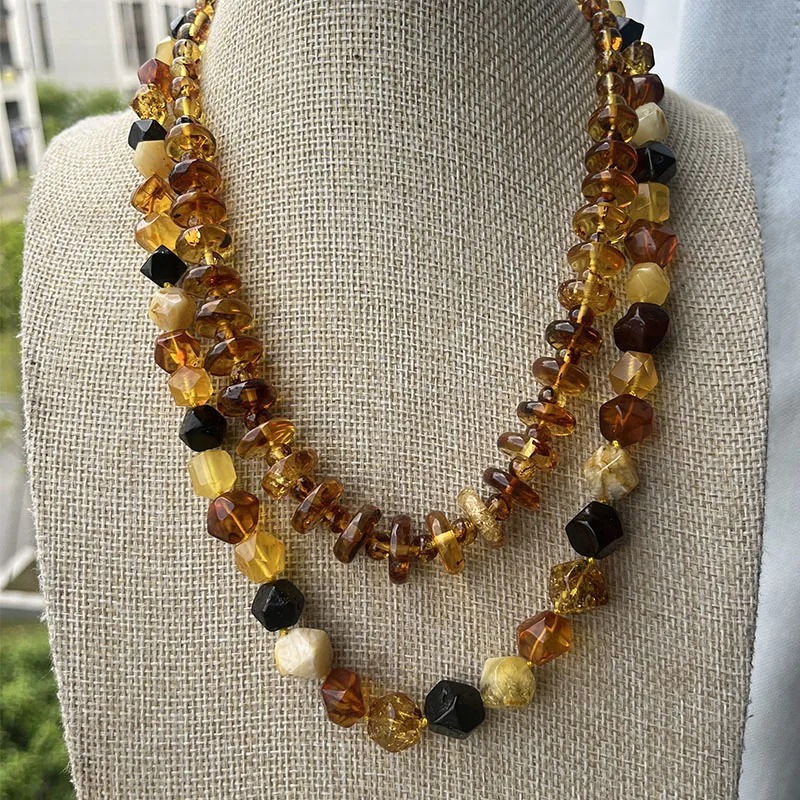 Yoowei Halskette aus 100 % Naturbernstein als Geschenk, europäische baltische Original-Medizinperlen, wunderschöner, einzigartiger Heilschmuck-Lieferant – Detail 21