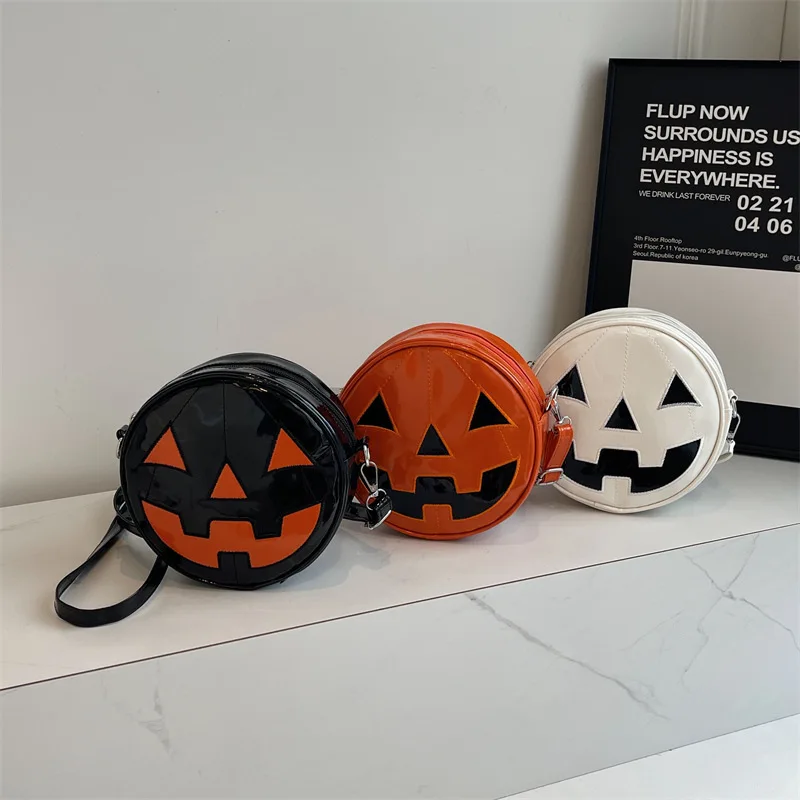 

Fashionable Crossbody Halloween Fun Personality Decoration Candy Gift Shoulder Bag Kawaii Pumpkin Crossbody Bag For Girl Women