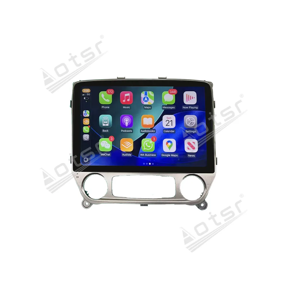 Horizontal Screen Car Radio For Chevrolet Silverado LTZ Z71 2014-2019 Car Multimedia Video Player GPS Navigation Carplay Unit