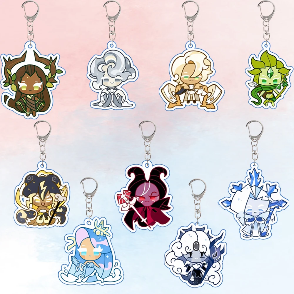 

Брелок-подвеска для рюкзака Game Cookie Run Moonlight Wind Archer Fire Spirit Pitaya Clotted Cream из акрила, подарок на День святого Валентина