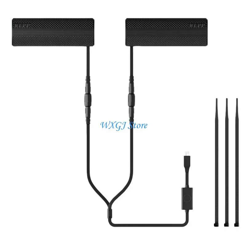 

37JE Cold Weather Motorcycle Heating Pads, Silicone Heated Grip Covers Efficient Thermal Control Waterproof for Winter Riding