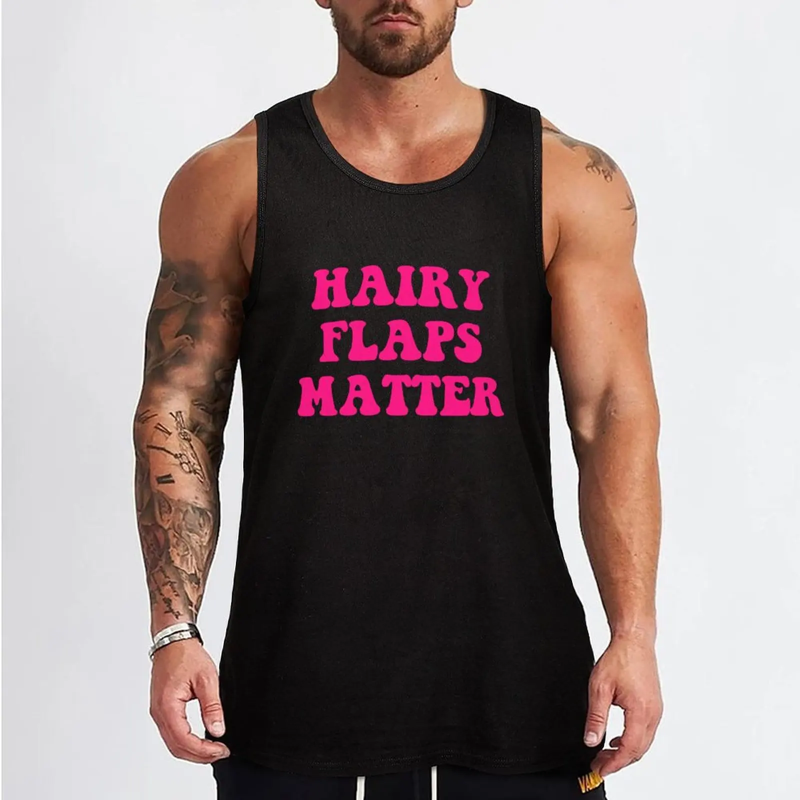 Hairy Flaps Matter Tank Top Man clothes for gym T-shirts men