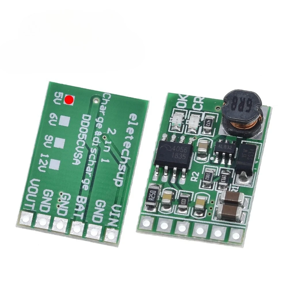 3.7V 4.2V Charger 5V 6V 9V 12V Discharger Board DC DC Converter Boost Module For Diy Solar Mobile Power Charger Lithium Battery