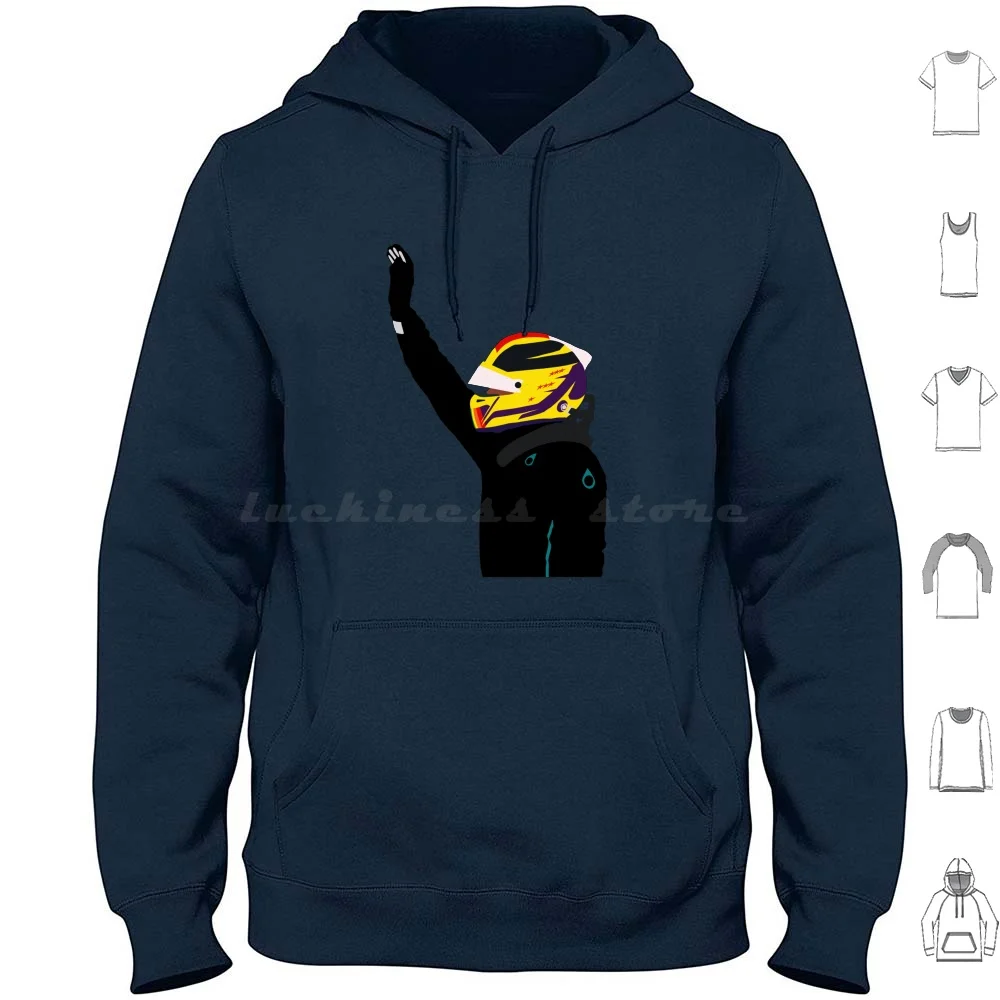 Lewis World Hoodie Cotton Long Sleeve Lewis Lewis Petronas Racecar Race Car Driving Go Kart England Black Lives Matter