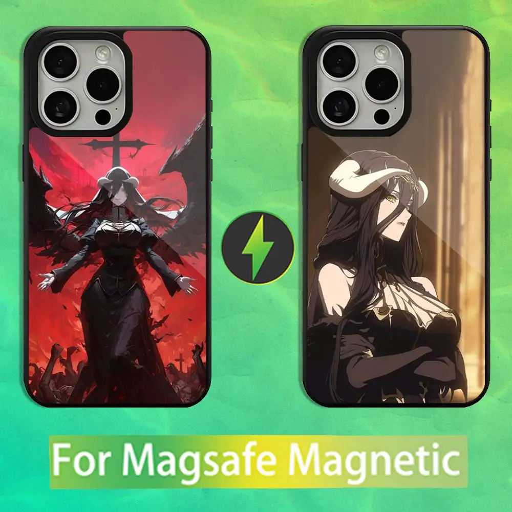 

Animation A-Albedo O-Overlord Phone Case For iPhone 16,15,14,13,12,11,Pro,Max,Plus,Mini,Magsafe,Magnetic Wireless Charging Case