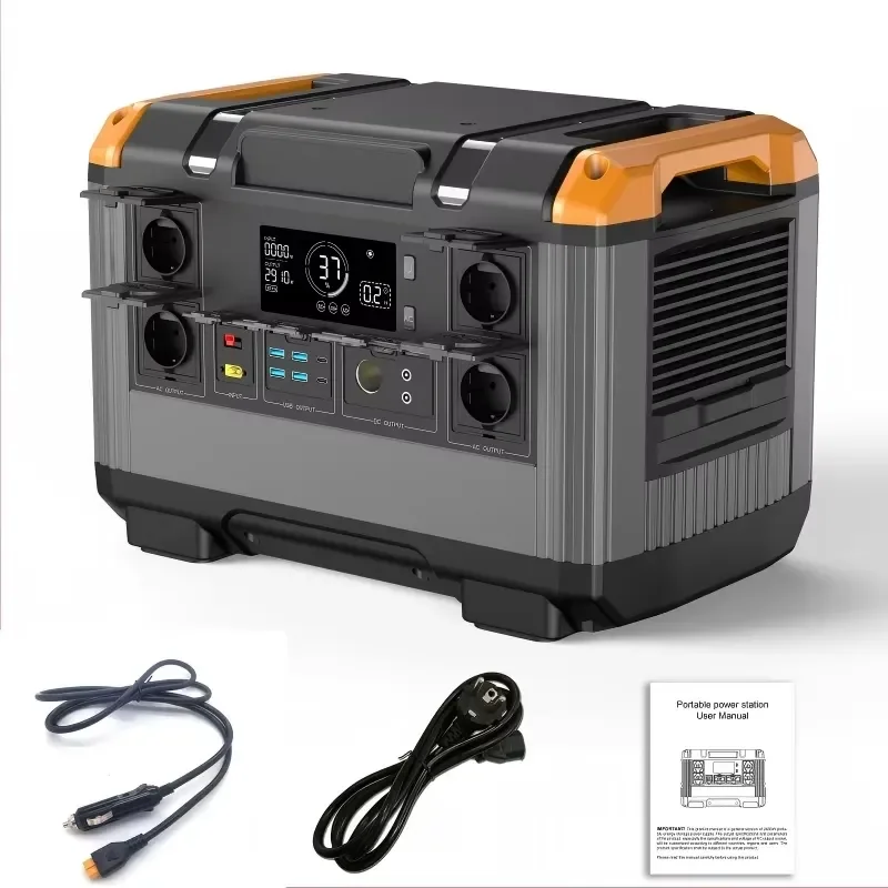 Portable Power Station 15000mAh LiFePo4 Battery Pure Sine Wave Solar Generator Emergency Starter for Camping Outdoor Travel