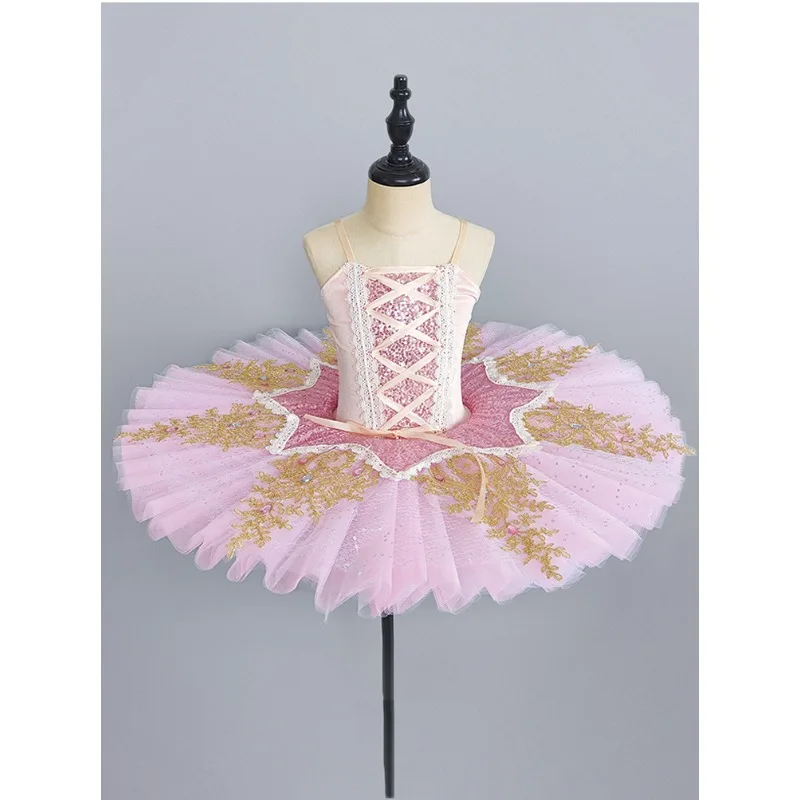 

Girls Ballet Costume Children's Little Swan Ballet Tucker Skirt Professional Swan Lake TUTU Skirt Performance Costume ballet