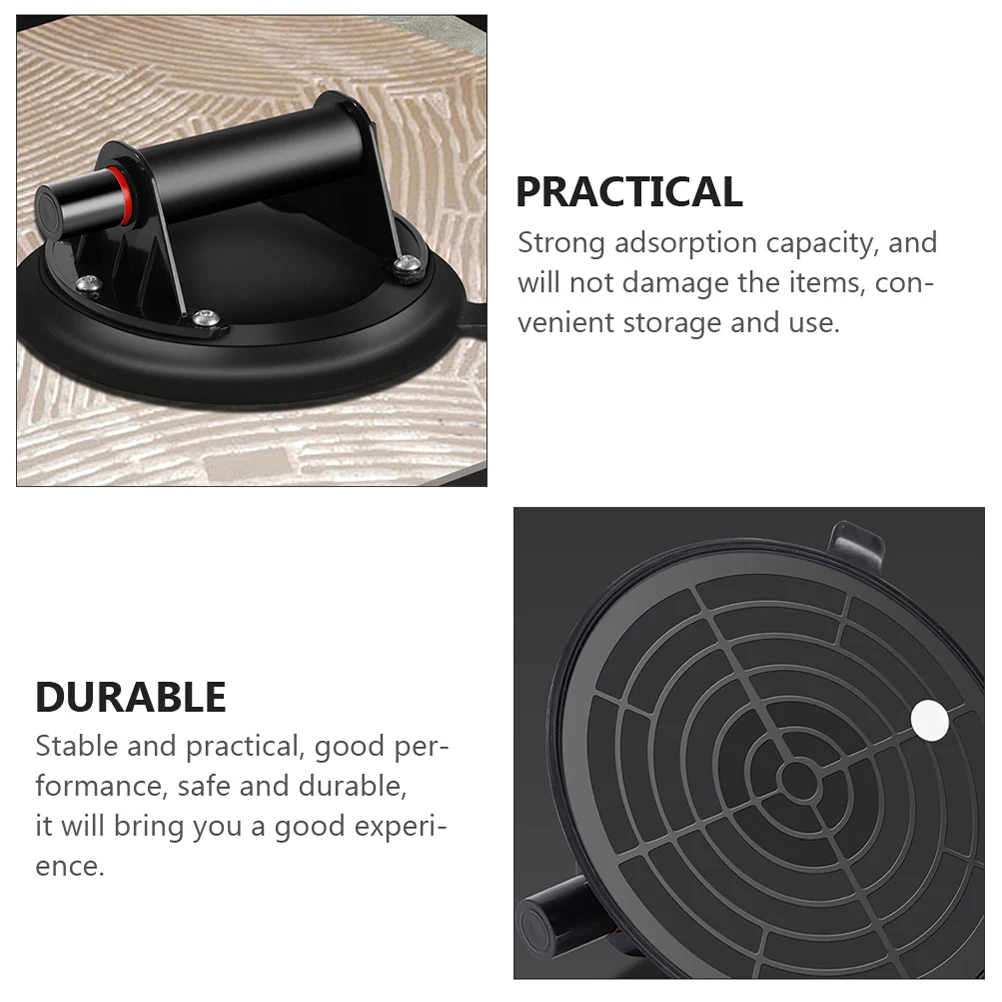 

8 inch Heavy Duty Suction Cups for Glass Tile Steel Aluminum Thickened Rubber Chassis 400 Catties Vacuum Lifter Non Slip Handle