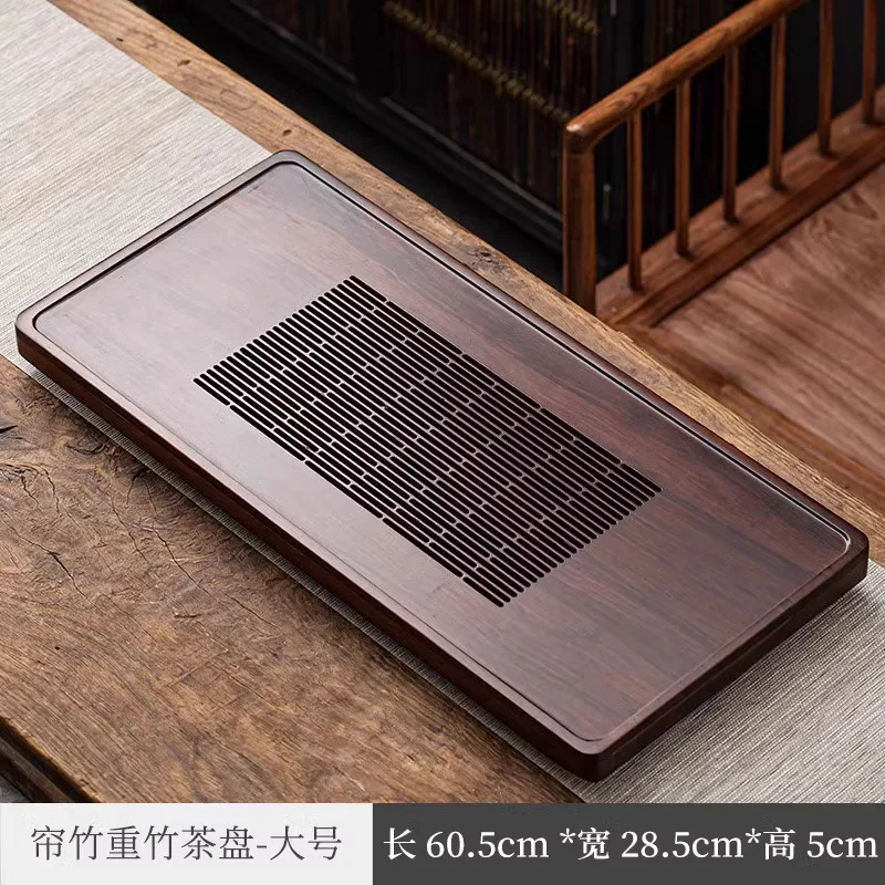 

Modrn Minimalist Bamboo Kung Fu Ta St, Tray, Sa, Solid Wood Houshold Small Drainag Drawr Styl