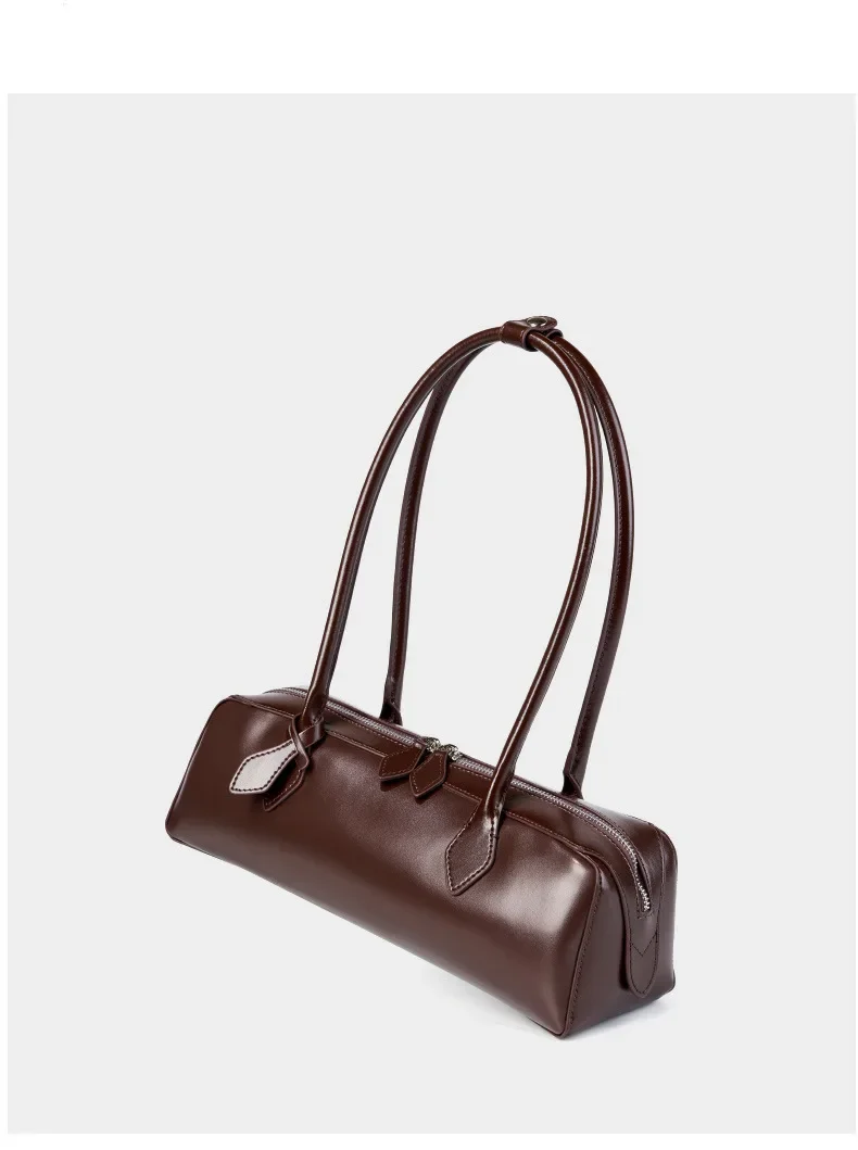2026 Koreanische Luxus-Tasche Vintage Lange Schultertasche Handtaschen Damen Unterarmtasche Einkaufstasche Echtledertasche Damenhandtasche – Detail 15