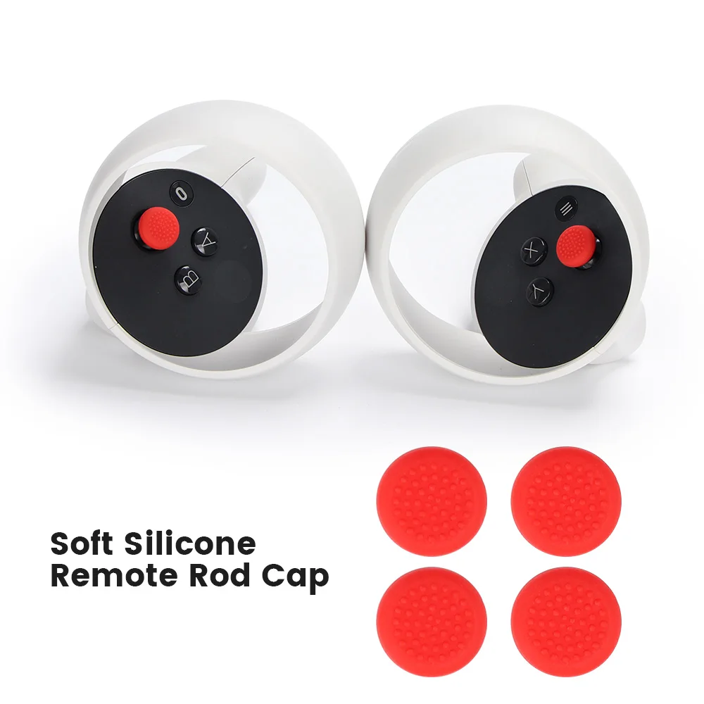 Cubierta del pulgar del controlador para Quest 2, tapa basculante, Thumbstick, funda de silicona para Oculus Quest 3/Pico 4 VR, accesorios