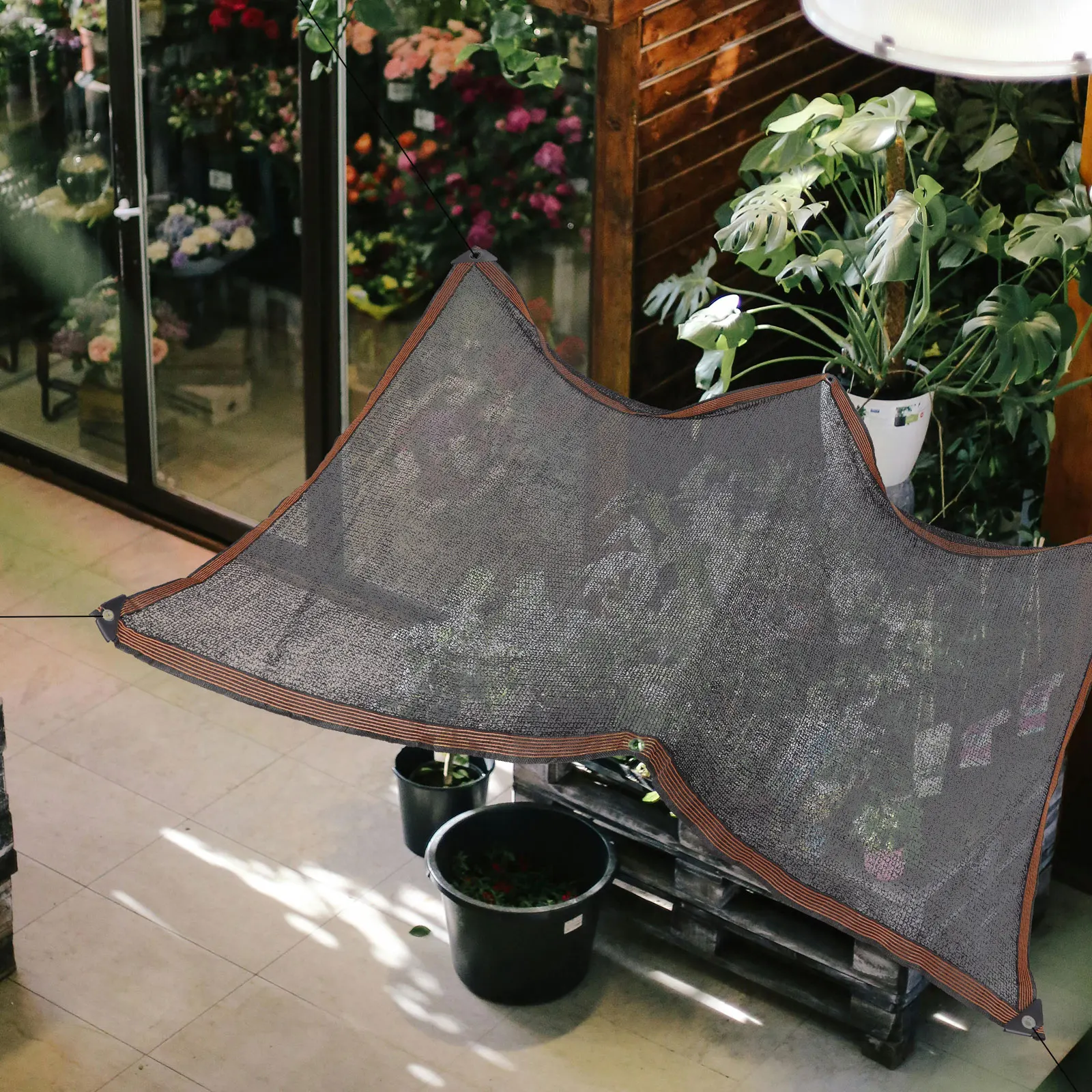 

Shade Net 75% Sunscreen Garden Sunshade Outdoor Balcony Cover Patio Canopy Plant Sail Net Anti UV Lightweight PE Material
