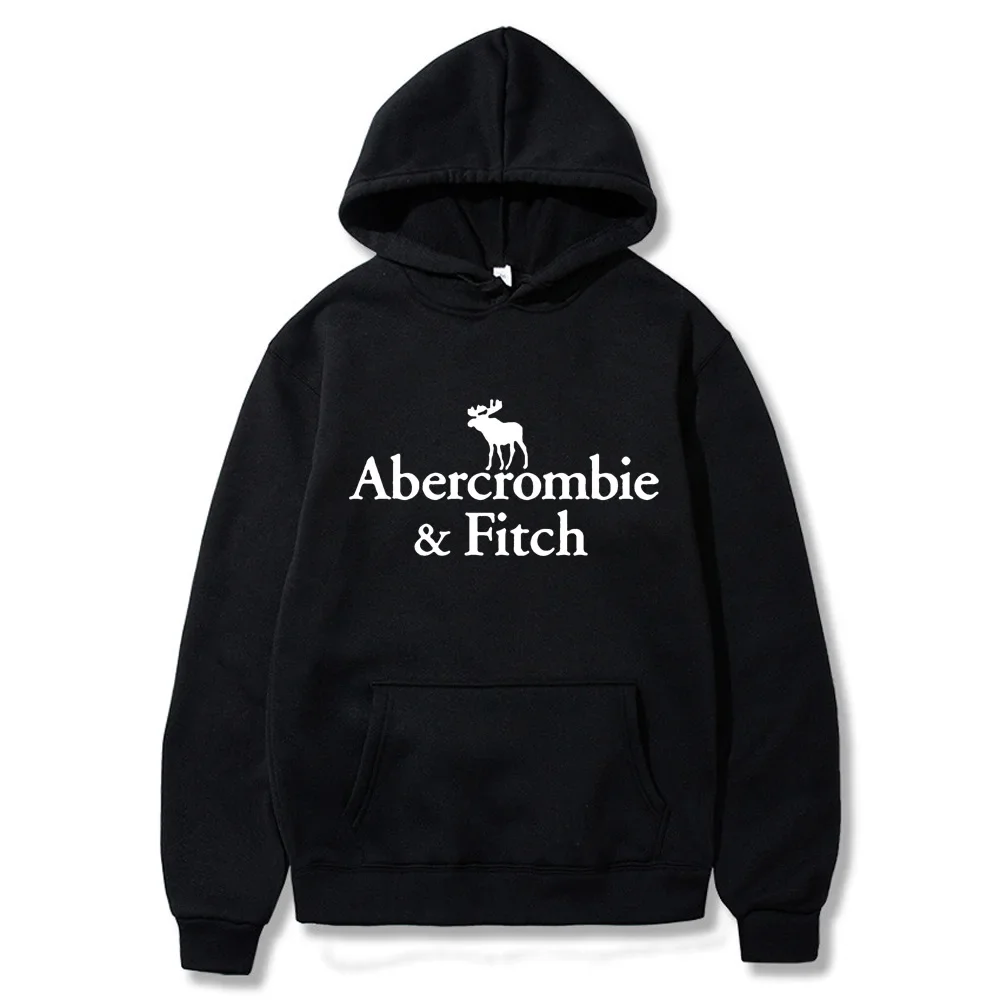 Abercrombie-Sudadera con capucha de manga larga para mujer, ropa de calle informal de alta calidad, para correr, moda diaria