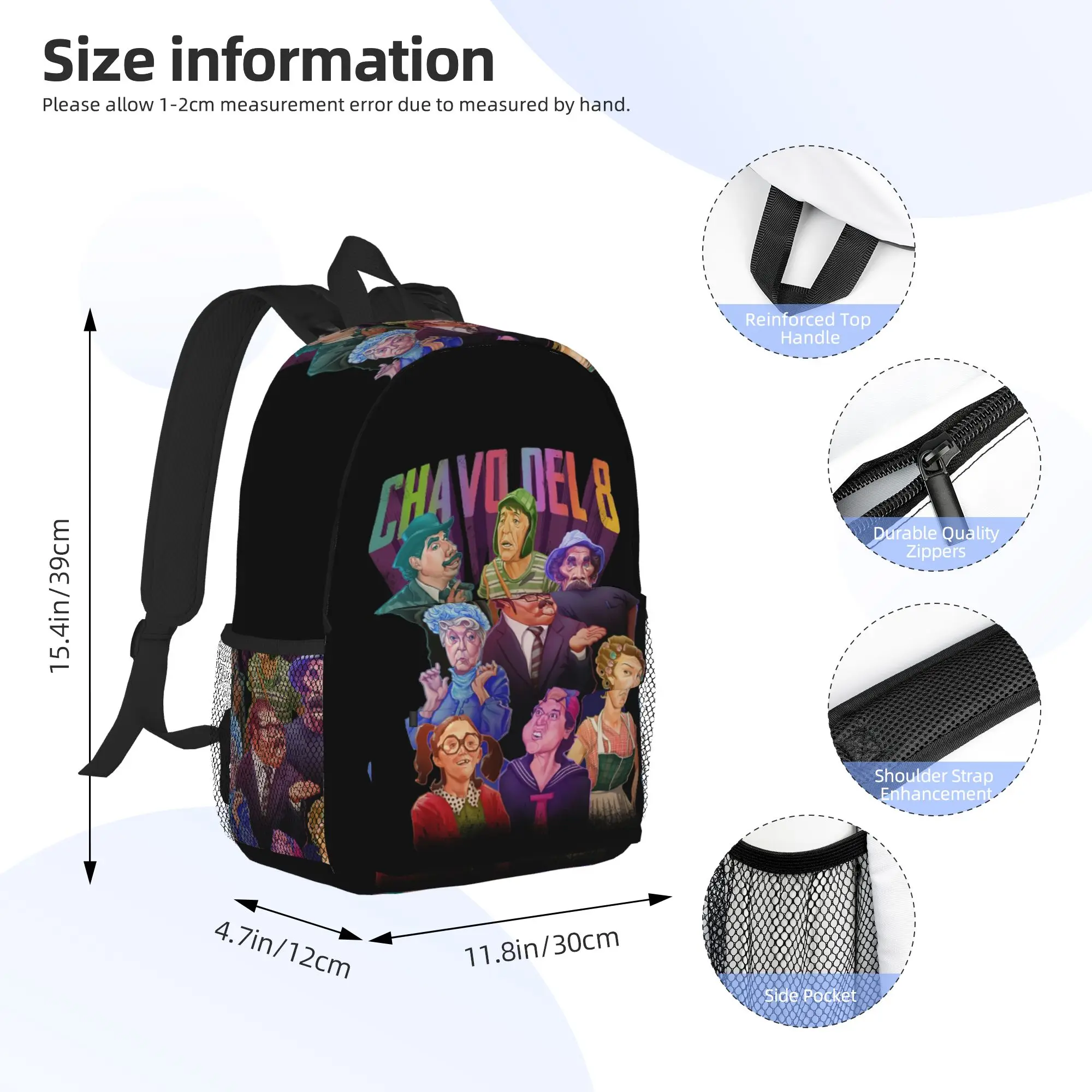 Don Ramon El Chavo Del Ocho Backpack Hot Sale Daypack Large Capacity Boys Girls BookBag Shoulder Bags for Men Women School Bag
